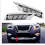 KEEN 12V LED Car for Nissan Kicks 2017 2018 2019 DRL Daytime Running Fog Lamp cover white and amber turn signal