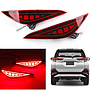 KEEN Super Bright Automobiles 12V Red Lens LED Brake Lights For Toyota  RUSH 2018 2019 Car Tail Reflector Bumper Light